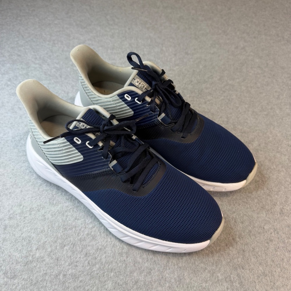 FootJoy Flex Mens Golf Shoes Navy Grey Spikeless Mesh 56285 Size 9 M